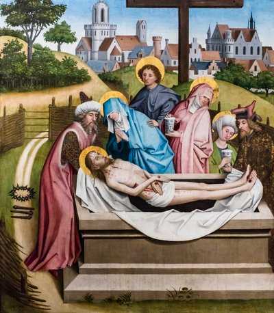 Die Grablegung Christi, ca. 1450/55 von Master of the Sterzing Altarpiece