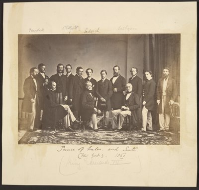 Prinz von Wales und Gefolge (New York). 1860 von Mathew B. Brady