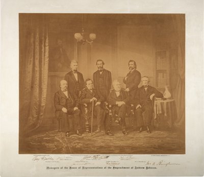 Manager des Repräsentantenhauses des Amtsenthebungsverfahrens, 1868 von Mathew B. Brady