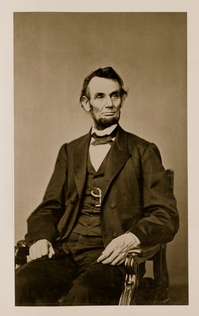 Porträt von Abraham Lincoln (1809-65) von Mathew B. Brady