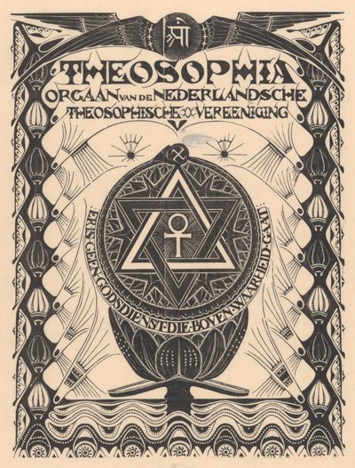 Umschlag der Zeitschrift Theosophia von Mathieu Lauweriks