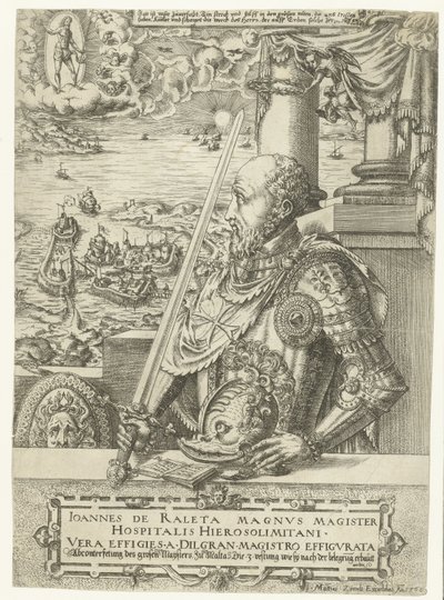 Porträt von Jean Parisot de La Valette, Großmeister der Malteser Ritter von Mathis Zündt