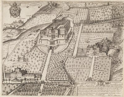 Ansicht von Frascati und Umgebung von Matthaus Greuter