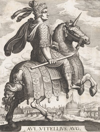 Tafel 9: Kaiser Vitellius zu Pferd, aus 