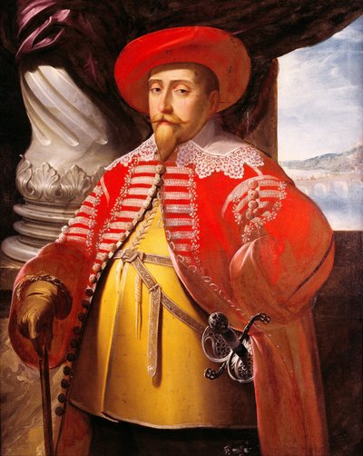 Porträt von Gustav Adolf von Matthaus Merian
