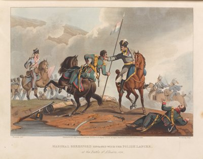 Marschall Beresford im Kampf mit dem polnischen Lanzenreiter in der Schlacht von Albuera von Matthew Dubourg