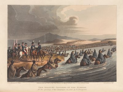 Die Überquerung des Niemen zu Beginn des Feldzugs 1812 (Druck) von Matthew Dubourg