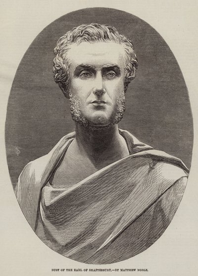 Büste des Earl of Shaftesbury von Matthew Noble