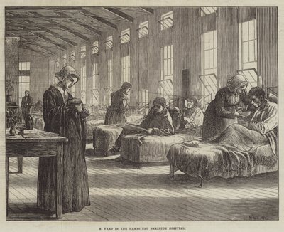 Eine Station im Hampstead-Pockenkrankenhaus von Matthew White Ridley