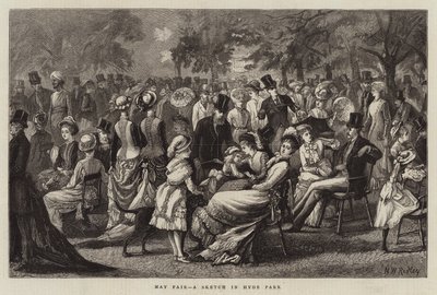Maimesse, eine Skizze im Hyde Park von Matthew White Ridley