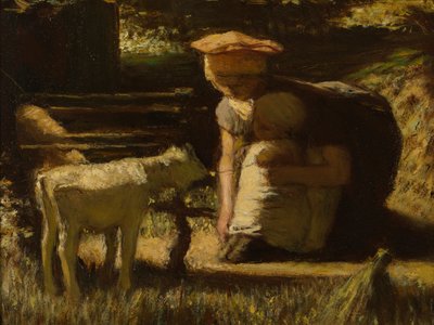 Bekanntschaft schließen (Die kleine Ziege) von Matthijs Maris