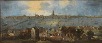 Ansicht des Hafens von Antwerpen von Matthijs Schoevaerdts