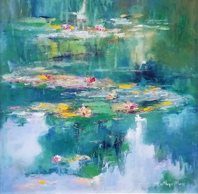 Impressionistischer Seerosenteich von Matthys Moss