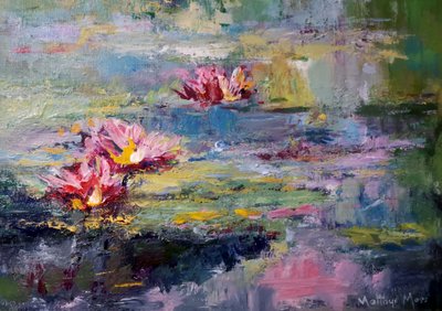 Impressionistische Seerosen von Matthys Moss