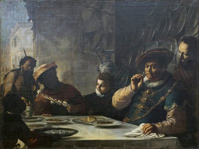 Das Fest des reichen Mannes von Mattia (1613 99) Preti