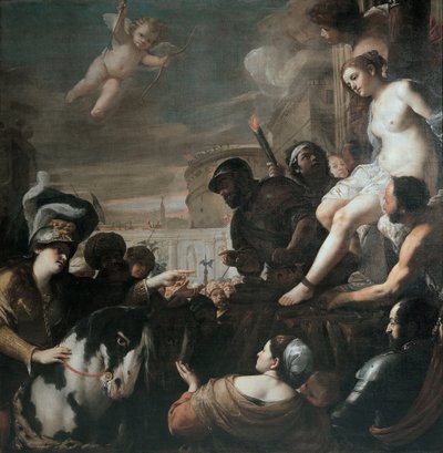 Clorinda rettet Olindo und Sophronia von Mattia Preti