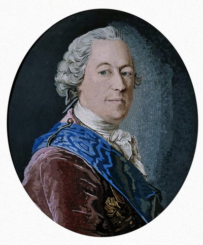 Porträt von Graf Michail Illarionowitsch Woronzow 1714-1767, 1755 von Matvey Vasilyevich Vasilyev