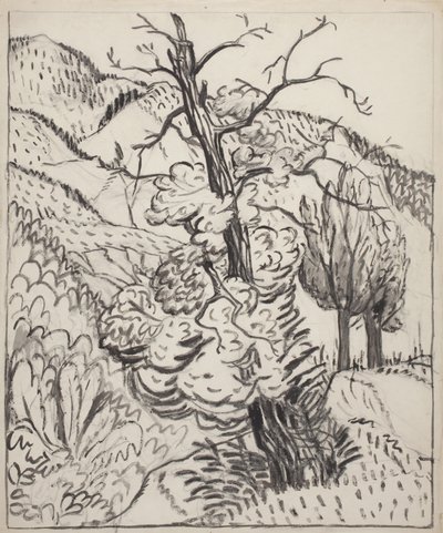 Baum am Berghang, um 1930 von Maud Hunt Squire