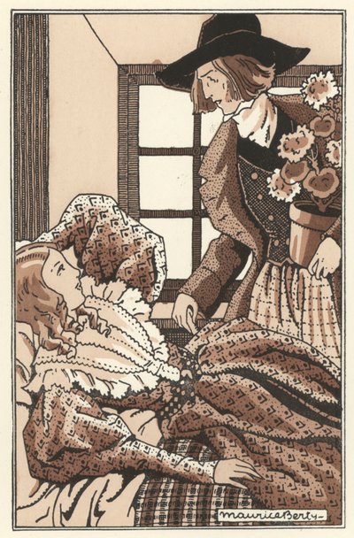 Illustration für Szenen aus dem Leben der Bohème von Henri Murger von Maurice Berty