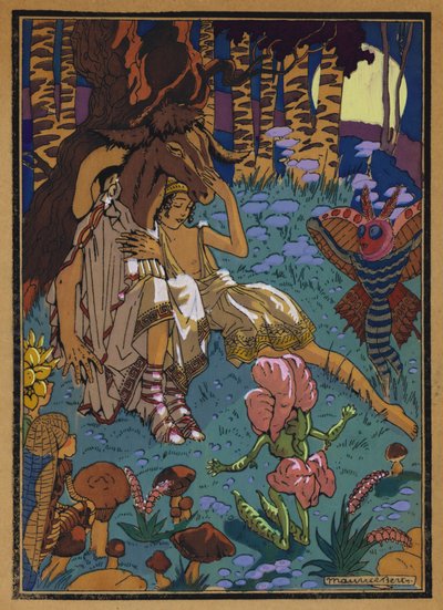 Illustration für Shakespeares Ein Sommernachtstraum von Maurice Berty