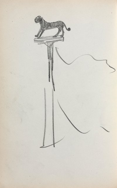 Italienisches Skizzenbuch: San Marco Löwe Seite 39, 1898-1899 von Maurice Brazil Prendergast