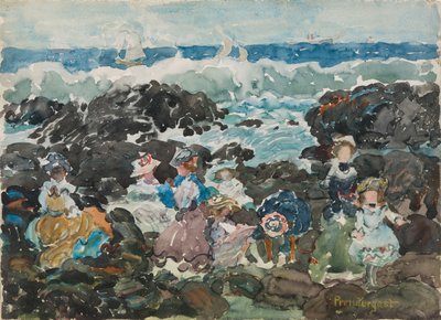 Brandung, Cohasset, um 1900-5 von Maurice Brazil Prendergast