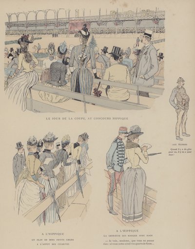 Illustration für Paris Brillant (Farblithografie) von Maurice Charles Mathieu Bonvoisin