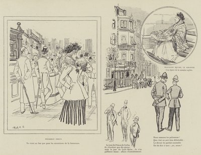 Illustration für La Vie De Londres von Mars von Maurice Charles Mathieu Bonvoisin
