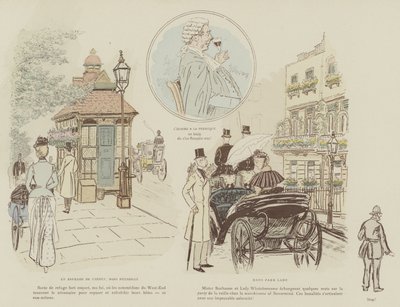 Illustration für La Vie De Londres von Mars von Maurice Charles Mathieu Bonvoisin