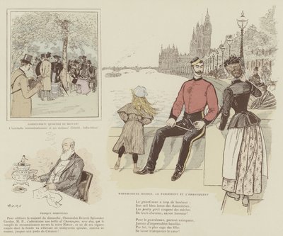 Illustration für La Vie De Londres von Mars von Maurice Charles Mathieu Bonvoisin
