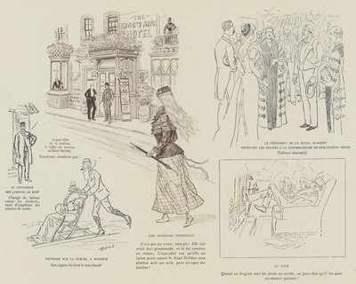 Illustration für La Vie De Londres von Mars von Maurice Charles Mathieu Bonvoisin