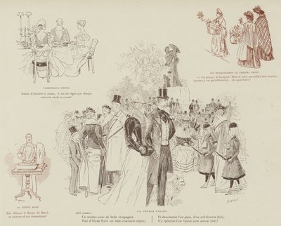 Illustration für La Vie De Londres von Mars von Maurice Charles Mathieu Bonvoisin