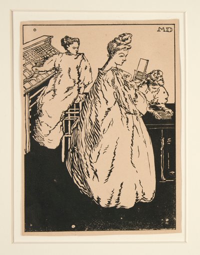 Les camelots de la Pensée (Proof für Titelseite) von Maurice Delcourt