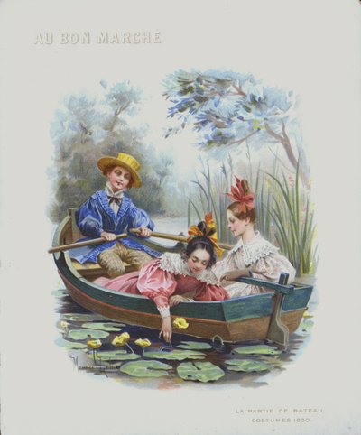 Bootfahren, Kostüme von 1830 von Maurice Leloir