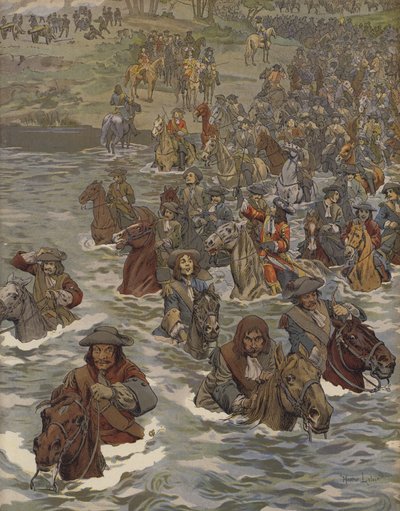 Französische Armee überquert den Rhein von Maurice Leloir
