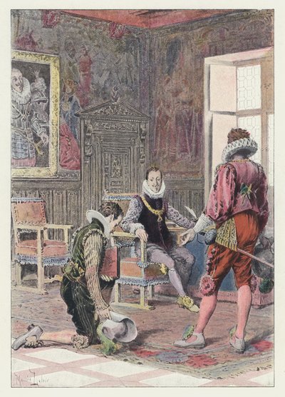 Illustration für Gil Blas von Maurice Leloir