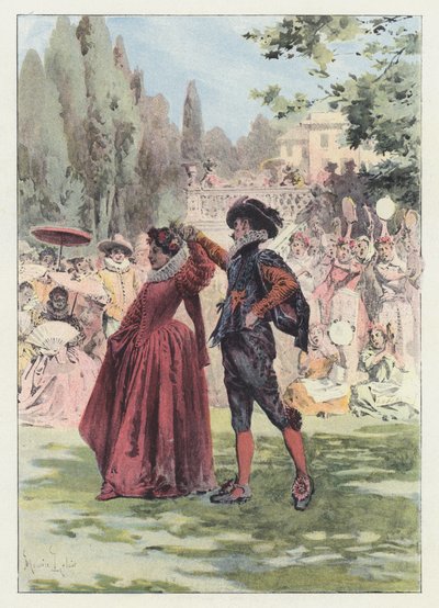 Illustration für Gil Blas von Maurice Leloir