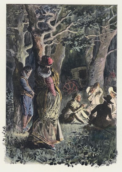 Illustration für Gil Blas von Maurice Leloir