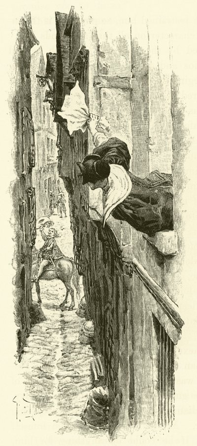 Illustration für Die drei Musketiere von Maurice Leloir