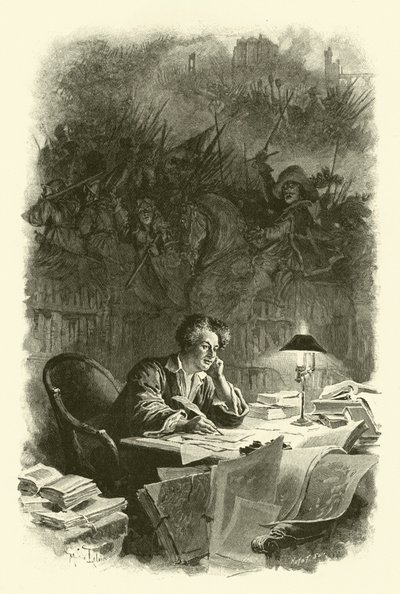 Illustration für Die drei Musketiere von Maurice Leloir