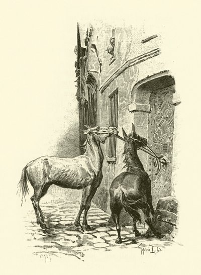 Illustration für Die drei Musketiere (Stich) von Maurice Leloir
