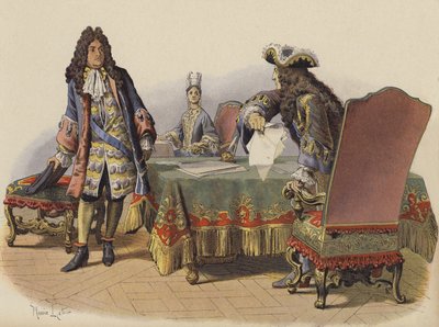 Beleidigung des Königs in den Gemächern von Madame de Maintenon von Maurice Leloir