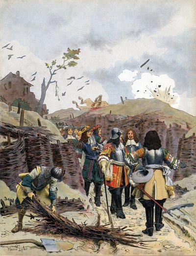 Ludwig XIV., bekannt als der Sonnenkönig von Maurice Leloir