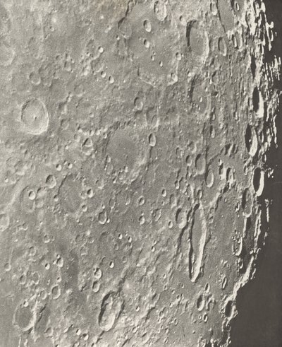Mondfotografie Blancanus - Tycho - Schiller von Maurice Loewy