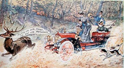 Verdammt! Ich bin erledigt, sie haben einen Mercedes von Maurice Louis Henri Neumont