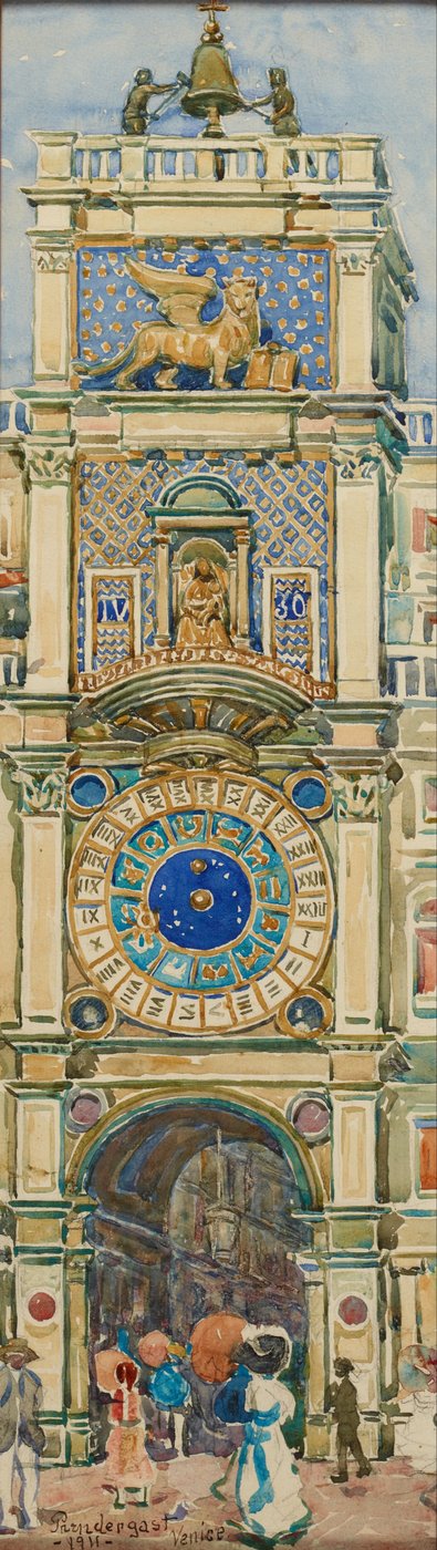 Uhrturm, Markusplatz, Venedig von Maurice Prendergast