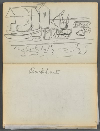 Skizzenbuch - Das Granite Shore Hotel, Rockport, Seite 028 & 29: "Rockport" von Maurice Prendergast