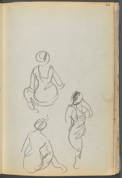 Skizzenbuch - The Granite Shore Hotel, Rockport, Seite 063: Badende von Maurice Prendergast