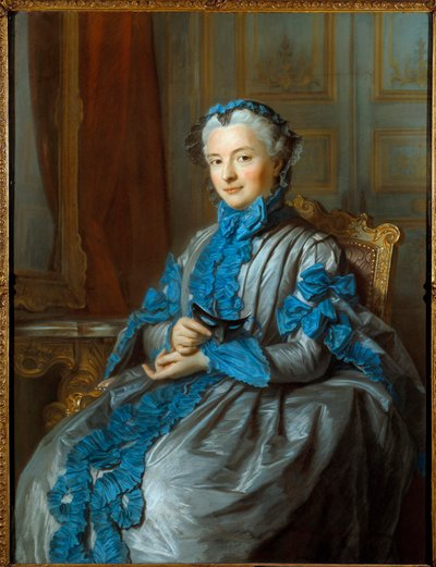 Porträt der Dame von Rieux von Maurice Quentin de La Tour