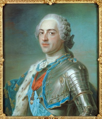 Louis XV ... von Maurice-Quentin de La Tour